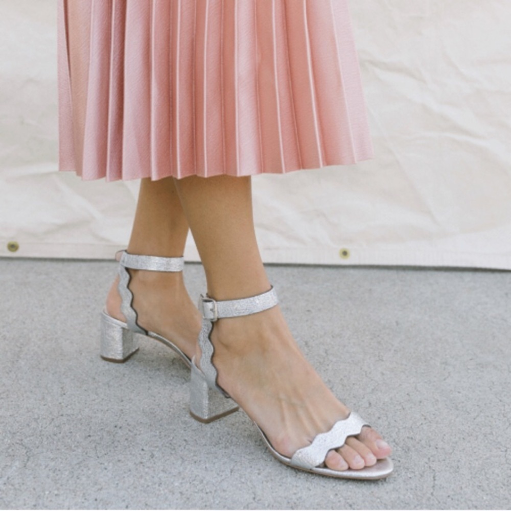 Loeffler Randall Emi Block Heel Sandal silver - 7